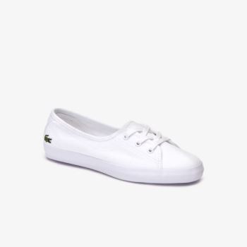 Lacoste Ziane Chunky Canvas Sneakers - Tenisky Dámské Bílé | CZ-kdAPDo